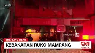 Breaking News! Kebakaran Besar Ruko Mampang, Belasan Mobil Damkar Dikerahkan