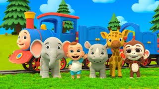 Farm Animals Playtime + Learning for Kids | LuLu Melon Newborn Nursery Rhymes