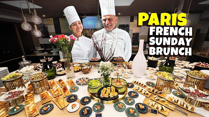 All You Can Eat FRENCH SUNDAY BRUNCH vs DINNER BUFFET in Paris France