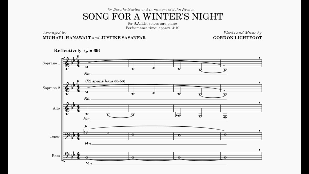 Song for a Winter's Night - Mixed SATB - YouTube