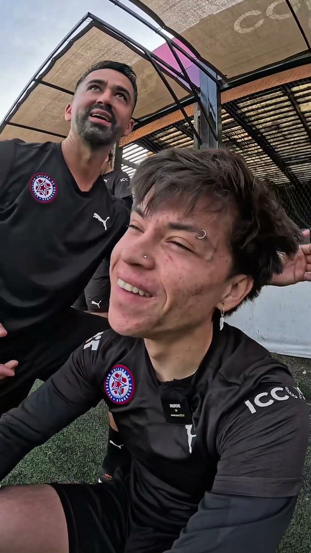 Trabajo con los futbolistas ese d&iacute;a
