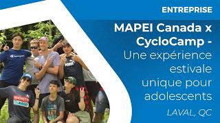 MAPEI Canada x CycloCamp - Une expérience estivale unique pour adolescents
Peu d’endroits dans les Cantons-de-l’Est, au Québec, offrent une beauté naturelle aussi spectaculaire que le mont Orford. Ce site sest avéré un choix idéal pour le CycloCamp de cet été, baptisé La Véloroute des Cantons. MAPEI Canada a le plaisir de s’associer au CycloCamp, un camp de vacances québécois pour adolescents, avec ou sans expérience à vélo, consacré aux aventures de cyclo-camping en nature. Comme nous le disons chez MAPEI, n’arrêtez jamais de pédaler!
🔔 Abonnez-vous à notre chaîne pour découvrir encore plus de solutions innovantes et d’informations utiles sur l’industrie!
En savoir plus https://www.mapei.com/ca/fr-ca/accueil
Joignez-vous à nous sur les réseaux sociaux @mapeicanada
IG : https://www.instagram.com/mapeicanada
FB : https://www.facebook.com/mapeicanada
LI : https://www.linkedin.com/company/mapei-canada
X : https://www.twitter.com/mapeicanada MAPEI Canada x CycloCamp - Une expérience estivale unique pour adolescents