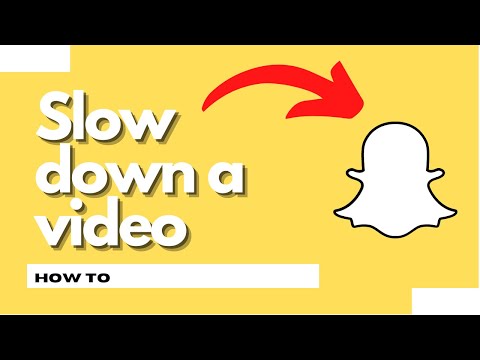 How to slow down a video on snapchat 2023
