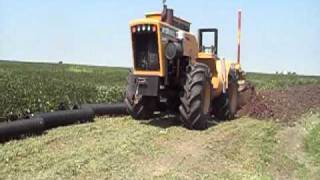 Tile drainage Wheel machine