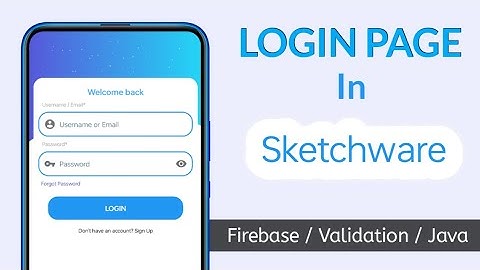 Login Page Design for Sketchware Apps | Full Beginner Tutorial