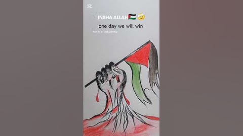 Palestine drawing easy🇵🇸 #art #ytshorts 🤕😰