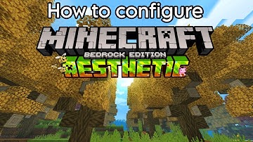 How to configure Minecraft Bedrock Aesthetic - Marketplace Addonpack in your world