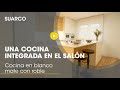 Transforma el espacio de tu hogar cocina integrada al saln con isla