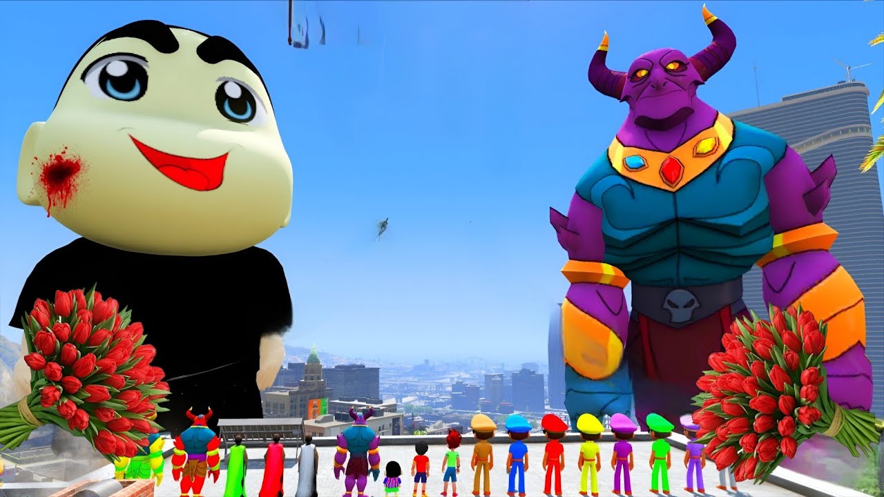 LITTLE SINGHAM WITH SHIVA KICKO SHINCHAN FOUND BIGGEST EVER KICKO IN GTA 5 #40