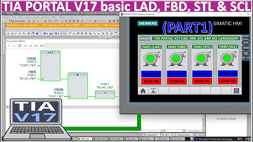 TIA Portal V17 mix programming Languages LAD, FBD, STL and SCL start from basic Part1