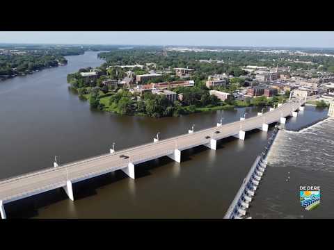 Aerial Drone Tour of De Pere, Wisconsin - Summer 2019