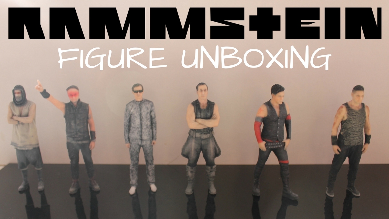 3D Printed Rammstein Figurine Unboxing! [ALL SIX FIGURES] First