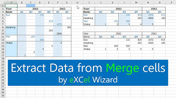 QQ42 Extract Data from Merge cells