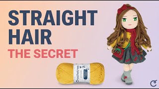 How to Get Straight Hair on Your Crochet Doll Wig