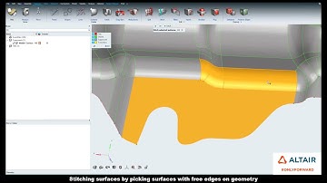 Learn HyperWorks  Interface - Geometry Stitch