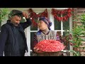 Making Pomegranate Bracelet Salad, Outdoor Cooking, Village Cooking