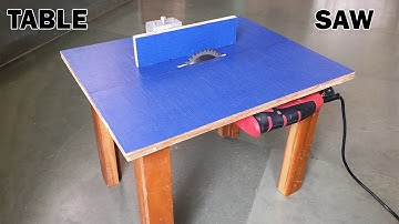 How to Make a Table Saw at Home - Drill Powered