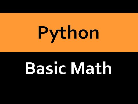 Intro to Python - Basic Math