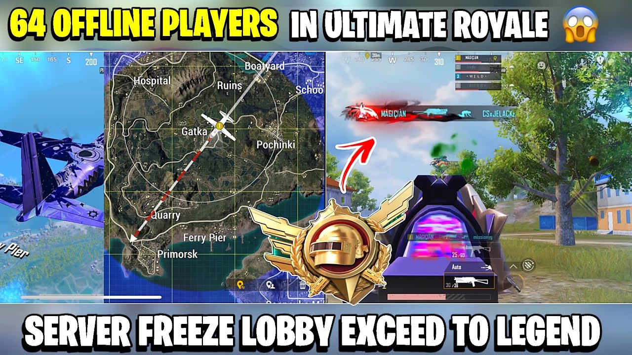 FULL LOBBY OFFLINE😱 Server Freeze in Ultimate Royale | BGMI Exceed to ...