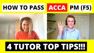 ⭐️ HOW TO PASS ACCA PM (F5) - 4 TUTOR TOP TIPS!!! ⭐️ | ACCA Performance Management | ACCA F5 Help |