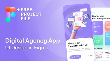 Digital Agency App UI Design in Figma | Web Design Speedart Tutorial + Free .fig Project