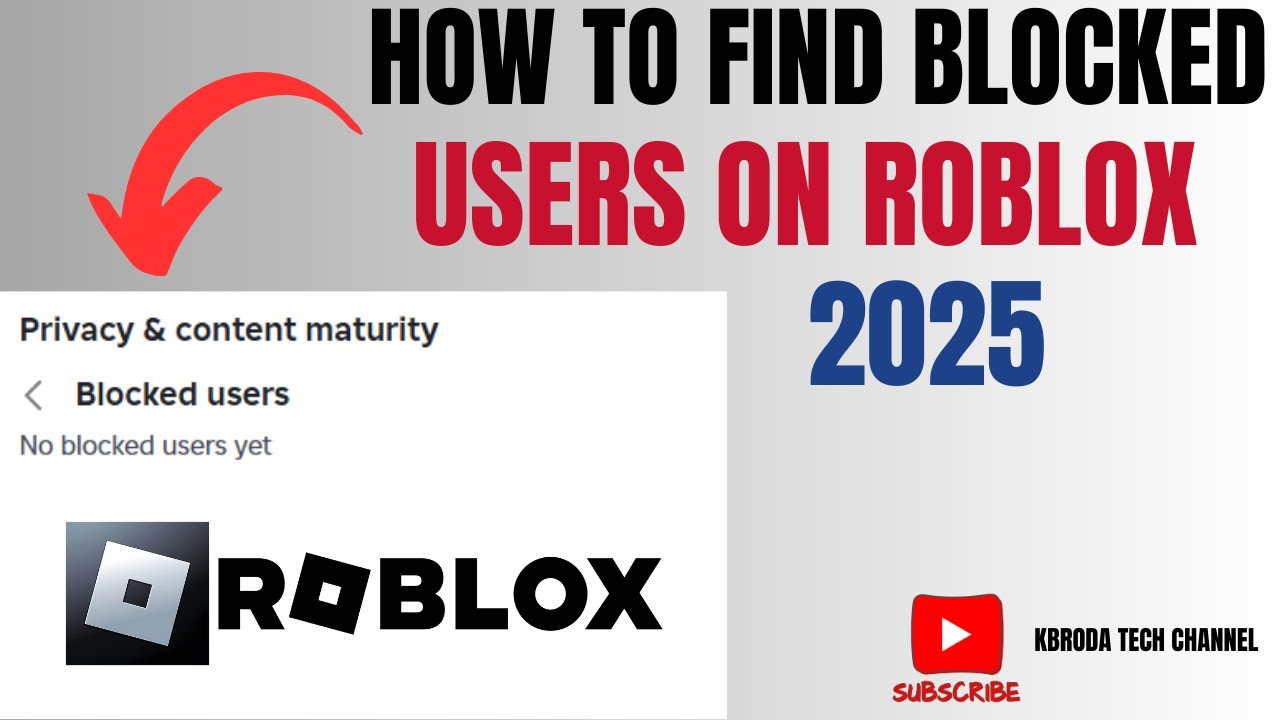 How To Find Blocked Friends On Roblox YouTube 