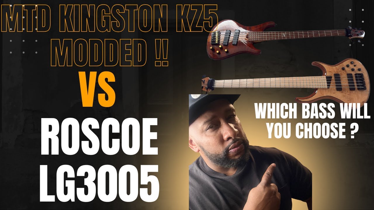 MTD Kingston KZ5 Modded против Roscoe LG3005. Какую бас-гитару вы выберете?