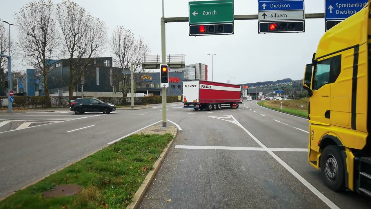 Iveco Stralis POV 4K Stückgut im Kanton Zürich 4.Teil - Engstringen nach Glattfelden