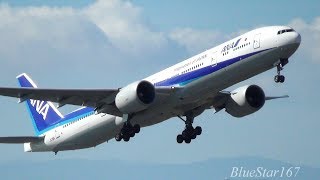 All Nippon Airways (ANA) Boeing 777-300ER (JA781A) takeoff from ITM/RJOO (Osaka - Itami) RWY 32L