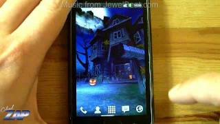 Haunted House HD Android Live Wallpaper on Samsung Galaxy S1 - for Halloween 2011 ColonelZap screenshot 3