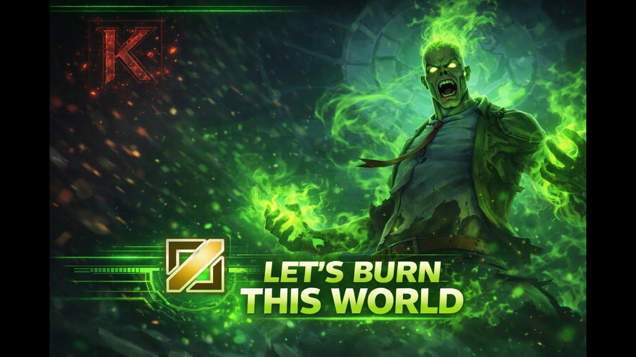 League of Legends: Mid Brand Let's burn this world