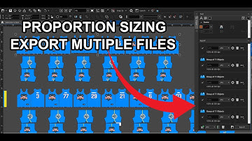 Corel Draw JERSEY Sizing and Export (Easy Way)