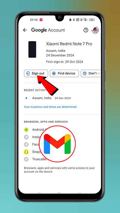 Google Account Sign out from other devices | Gmail Account Logout From Another device #shorts