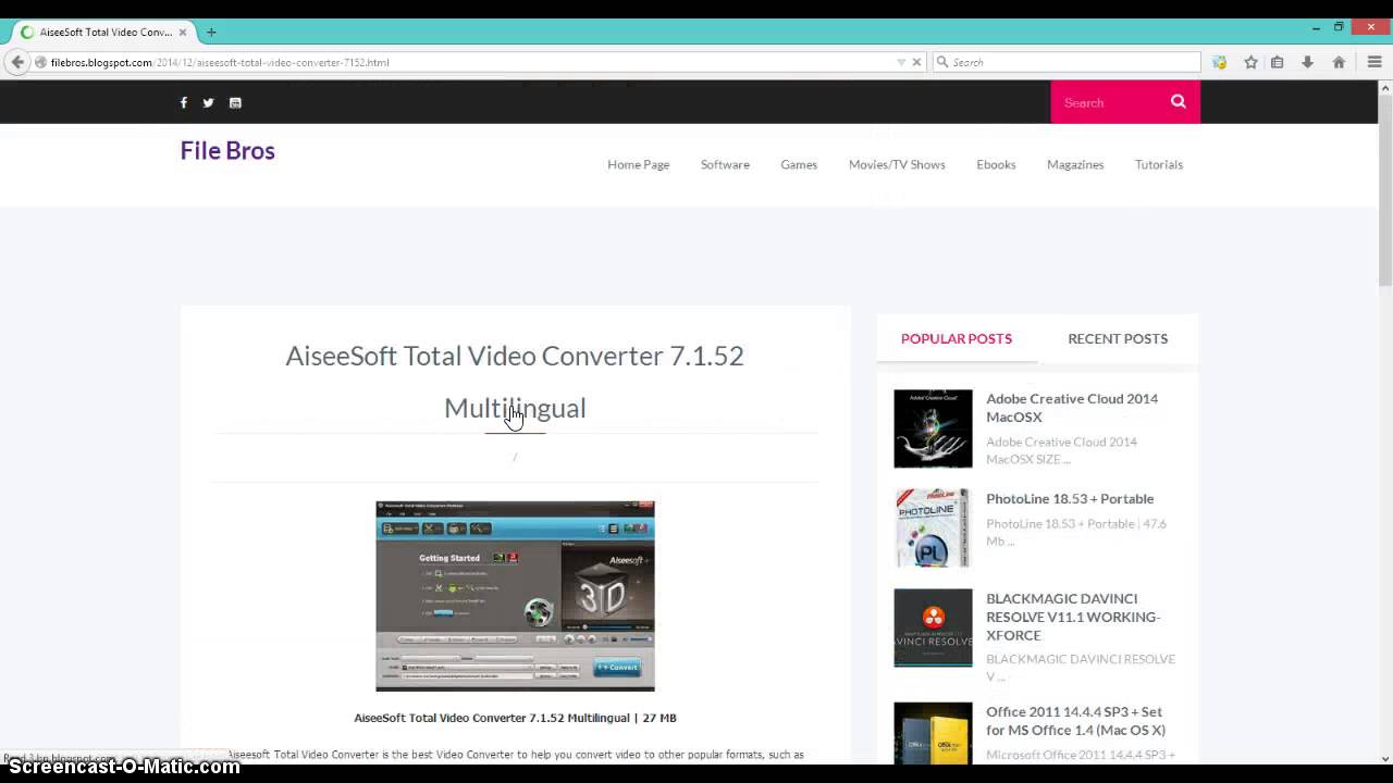 AiseeSoft Total Video Converter 7.1.52 Multilingual Free