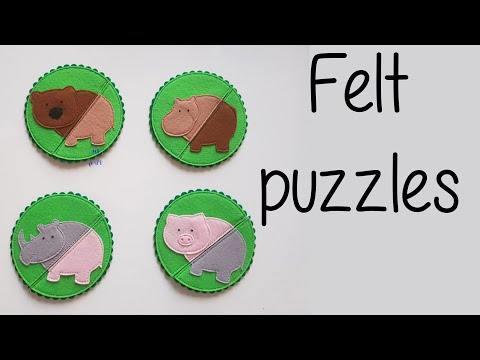 Video: Vzdělávací Hra „Felt Puzzles“