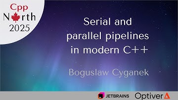 Boguslaw Cyganek - Serial and parallel pipelines in modern C++