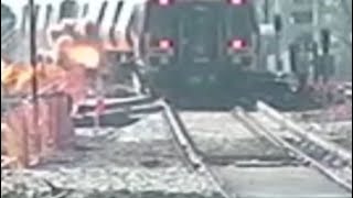 New video: Sparks fly during MBTA Orange Line derailment from March screenshot 4