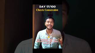 Day 17 of 100 days SQL: What is Check constraint in Sql