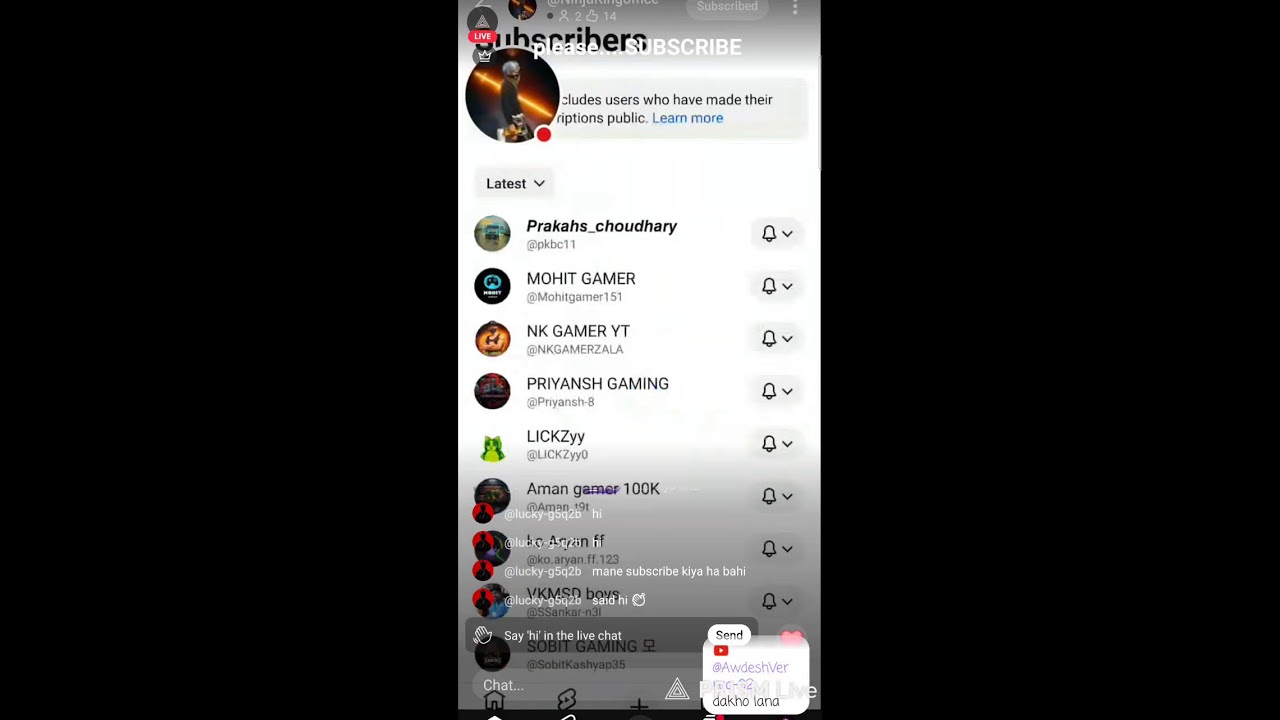 Live streaming of KHANisLive