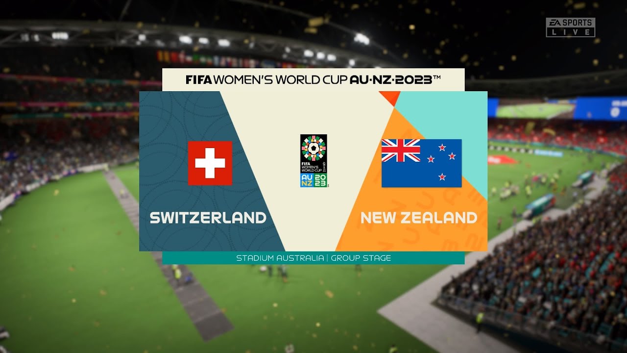 Switzerland Women vs New Zealand Women (30/07/2023) FIFA Womens World Cup FIFA 23