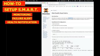 HOW TO SETUP SMART S.M.A.R.T. DISK HEALTH / FAILURE MONITORING / ALERT / NOTIFICATION IN PROXMOX