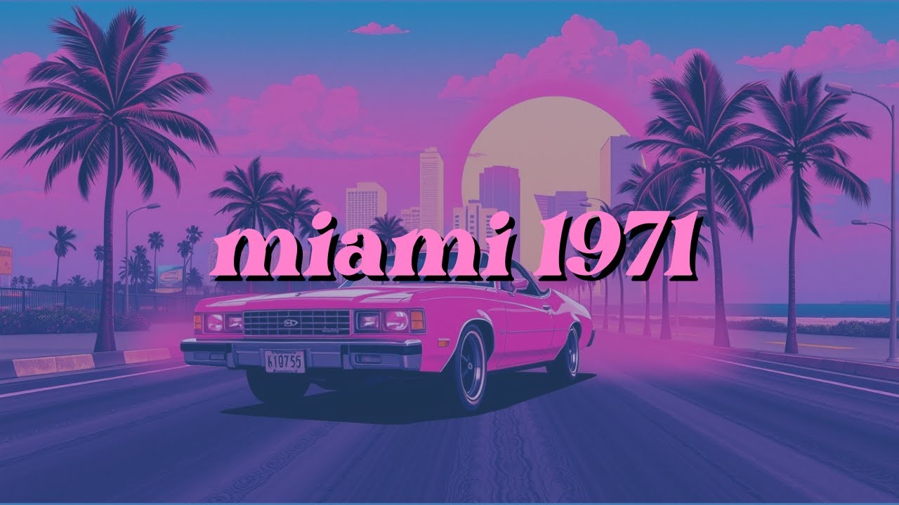 it’s 1971 and you’re driving through miami at night | calm ambient noir mix