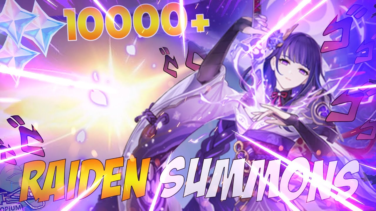 CURSED RAIDEN SHOGUN SUMMONS (Genshin Impact) - YouTube