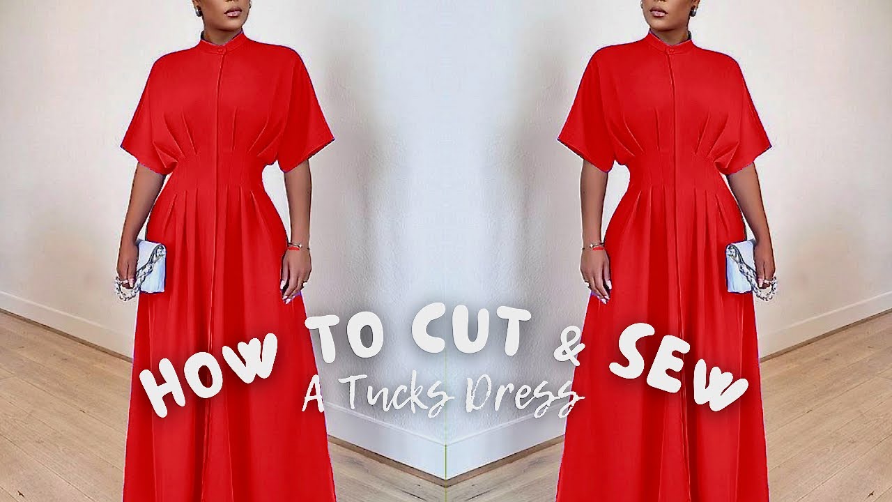 Как сшить платье с защипами и присборенной талией (ОЧЕНЬ ПОДРОБНО)