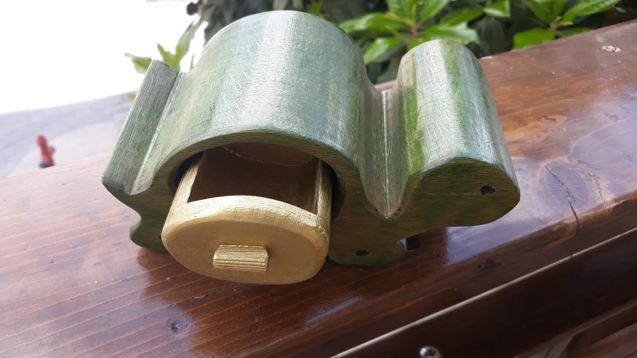 Шкатулка для кольца с черепахой / шкатулка для драгоценностей / коробка для ленточной пилы / DIY