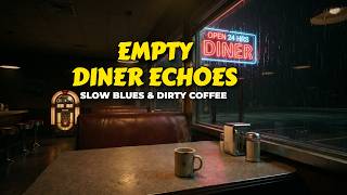 3 AM Rain at an Empty Route 66 Diner • Lonely Slow Blues & Humming Neon [3 Hours Ambience]