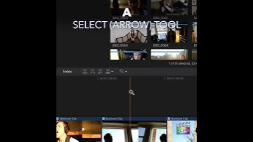 Final Cut Pro Shortcut | A | Select (Arrow) Tool