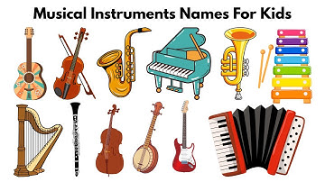 Leer namen voor muziekinstrumenten voor peuters | Muziekinstrumenten voor kinderen | Leervideo vo...