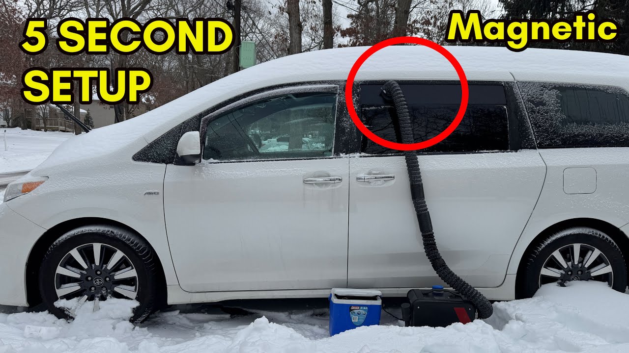 Самодельная система дизельного отопления для минивэна Sienna — протестировано в условиях метели.