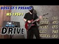 【BOSS GT-1 PREAMP SETTINGS】MS 1959 I Drive Sound (Marshall 1959 sound modeling)〜ボス製マルチエフェクターを楽しむ〜